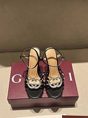 Kitlife Gucci Women's Pump With Crystal Interlocking G in Black - 1