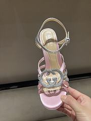 Kitlife Gucci Women's Pump With Crystal Interlocking G in Pink - 6