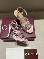 Kitlife Gucci Women's Pump With Crystal Interlocking G in Pink - 5