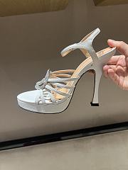 Kitlife Gucci Women's Pump With Crystal Interlocking G in White - 6