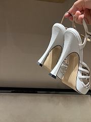 Kitlife Gucci Women's Pump With Crystal Interlocking G in White - 4