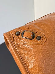 Kitlife Balenciaga Le City Medium Bag in Brown Lambskin 38x24x16cm  - 4
