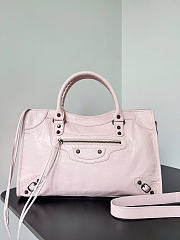 Kitlife Balenciaga Le City Medium Bag in Light Pink Lambskin 38x24x16cm  - 1
