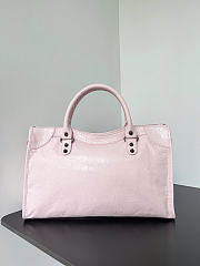 Kitlife Balenciaga Le City Medium Bag in Light Pink Lambskin 38x24x16cm  - 6