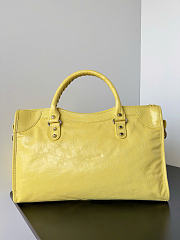 Kitlife Balenciaga Le City Medium Bag in Yellow Lambskin 38x24x16cm  - 6