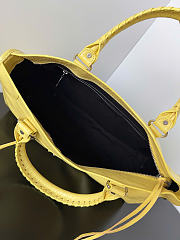Kitlife Balenciaga Le City Medium Bag in Yellow Lambskin 38x24x16cm  - 5