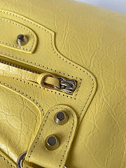Kitlife Balenciaga Le City Medium Bag in Yellow Lambskin 38x24x16cm  - 3