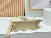 Kitlife Dior Medium Book Tote with Strap Beige and Red Book Cover Embroidery 36x27.5x16.5cm - 5