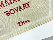 Kitlife Dior Medium Book Tote with Strap Beige and Red Book Cover Embroidery 36x27.5x16.5cm - 2