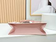 Kitlife Dior Medium Book Tote with Strap Pink and Green Book Cover Embroidery 36x27.5x16.5cm  - 2