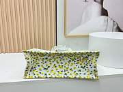 Kitlife Dior Medium Book Tote with Strap Buttercup Dior Embroidery and White Dior Médaillon 36x27.5x16.5cm  - 2