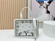Kitlife Dior Medium Book Tote with Strap White Multicolor Revolution Flowers Embroidery 36x27.5x16.5cm  - 2