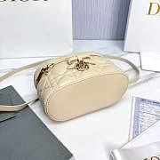 Kitlife Dior Mini Vanity Bag Beige Cannage Lambskin 17x10.5x8cm  - 6
