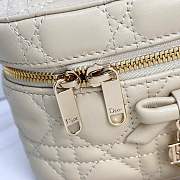 Kitlife Dior Mini Vanity Bag Beige Cannage Lambskin 17x10.5x8cm  - 2