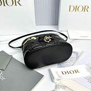 Kitlife Dior Mini Vanity Bag Black Cannage Lambskin 17x10.5x8cm  - 6