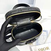 Kitlife Dior Mini Vanity Bag Black Cannage Lambskin 17x10.5x8cm  - 5