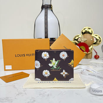 Kitlife Louis Vuitton Slender Floral Silkscreen Wallet M26837 11x2x8.5cm 