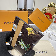 Kitlife Louis Vuitton Floral Silkscreen Card Holder M27551 11x1.5x7cm - 6