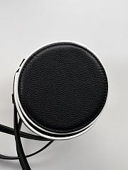 Kitlife Chanel Large Bowling Bag Grained Calfskin, Lambskin & Gold Metal Black & White AS6181 11x30x11cm  - 4