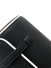Kitlife Chanel Large Bowling Bag Grained Calfskin, Lambskin & Gold Metal Black & White AS6181 11x30x11cm  - 2