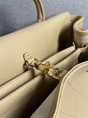 Kitlife Chanel Small Shopping Bag Beige Grained Calfskin AS6288 31x15x12cm - 4