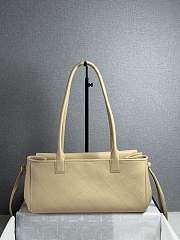 Kitlife Chanel Small Shopping Bag Beige Grained Calfskin AS6288 31x15x12cm - 3