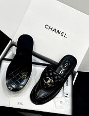 Kitlife Chanel Lambskin Quilted CC Turnlock Mules Black - 5