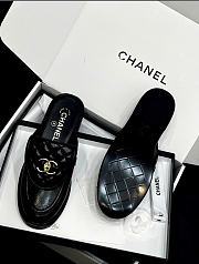 Kitlife Chanel Lambskin Quilted CC Turnlock Mules Black - 4