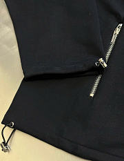 Kitlife Miu Miu Cotton Fleece Zipper Sweatshirt Black  - 6