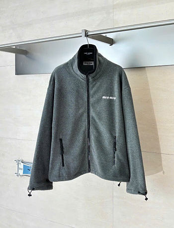 Kitlife Miu Miu Fleece Sweatshirt Grey 