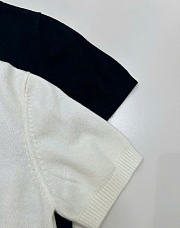 Kitlife Miu Miu Wool Crew-neck Sweater in Black / White - 5
