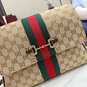 Kitife Gucci Paparazzo Medium Top Handle Bag Sand & Brown GG Canvas ‎875018  32x24x17cm - 3