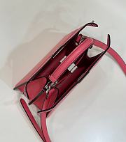 Kitlife Fendi Peekaboo ISeeU Small Bag Pink 20x11x15cm  - 4