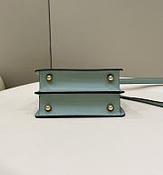 Kitlife Fendi Peekaboo ISeeU Small Bag Green Mint 20x11x15cm  - 5