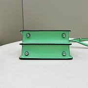 Kitlife Fendi Peekaboo ISeeU Small Bag Green 20x11x15cm  - 6