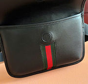 Kitlife Gucci Web Trademark Small Belt Bag Black Soft Leather 867032 24x17x3.5cm - 5