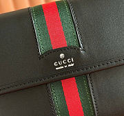 Kitlife Gucci Web Trademark Small Belt Bag Black Soft Leather 867032 24x17x3.5cm - 2
