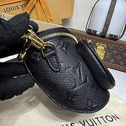 Kitlife Louis Vuitton Mini Bumbag Black M46917 17x12x9.5cm - 2