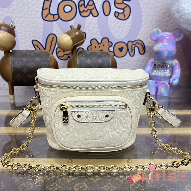 Kitlife Louis Vuitton Mini Bumbag Cream M83275 17x12x9.5cm  - 1