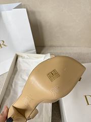 Kitlife Dior Bow Heeled Slingback Sandals Beige  - 6