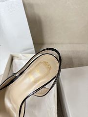 Kitlife Dior Bow Heeled Slingback Sandals Black - 5