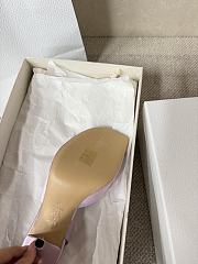 Kitlife Dior Bow Heeled Slingback Sandals Purple - 6