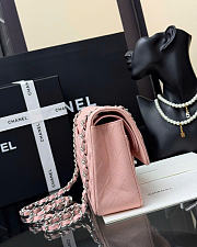 Kitlife Chanel Classic Flap Light Pink Caviar Leather Bag Silver Hardware - 25cm  - 5