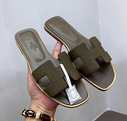Kitlife Hermes 25 Oasis Oran Sandals Green Olive - 1