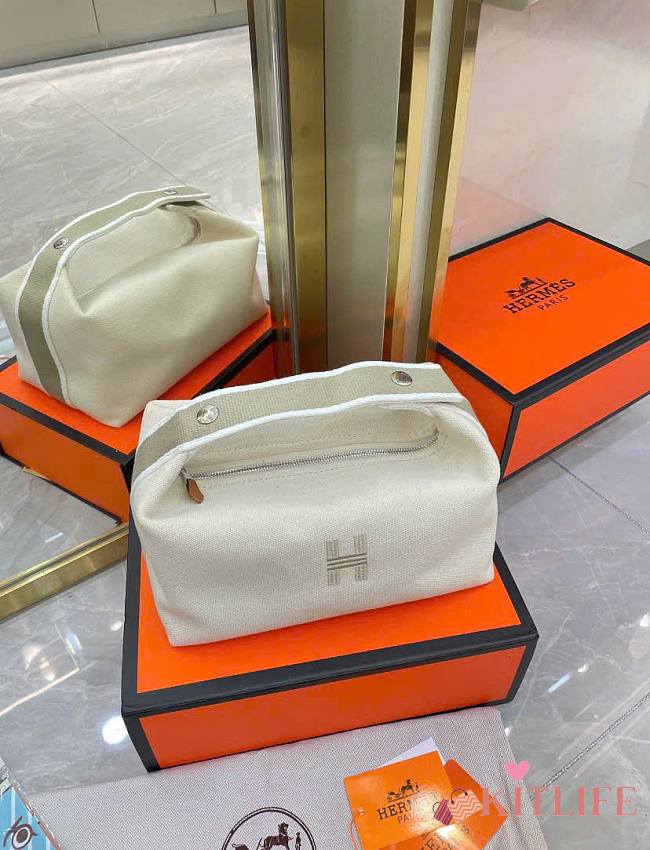 Kitlife Hermes Bride-a-Brac Case Off-white 20x25cm - 1
