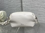 Kitlife Dior Bow Pouch White 20x11x8cm - 1