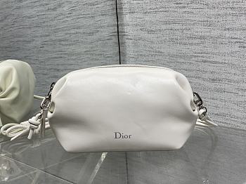 Kitlife Dior Bow Pouch White 20x11x8cm