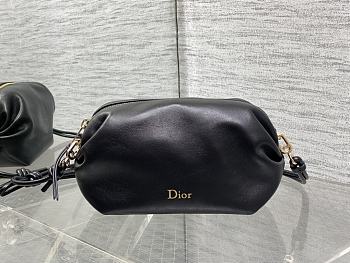 Kitlife Dior Bow Pouch Black 20x11x8cm 