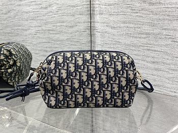 Kitlife Dior Bow Pouch Blue Oblique 20x11x8cm 