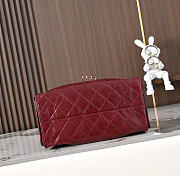 Kitlife Chanel 25C Drawstring Bucket Hobo Bag Bag Burgundy Glossy Calfskin AS5631 20x22x12.5cm - 5